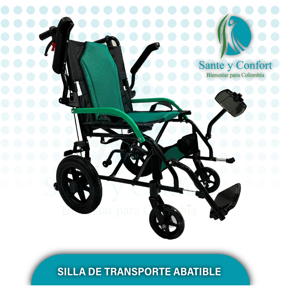 silla de ruedas de transporte