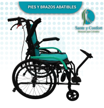 silla de ruedas estandar plegable