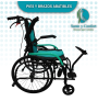 silla de ruedas estandar plegable