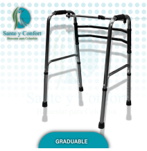 CAMINADOR DOBLE BARRA GRADUABLE PLEGABLE