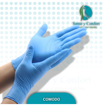 GUANTES QUIRURGICOS AZUL
