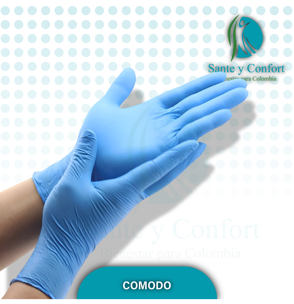 GUANTES QUIRURGICOS AZUL