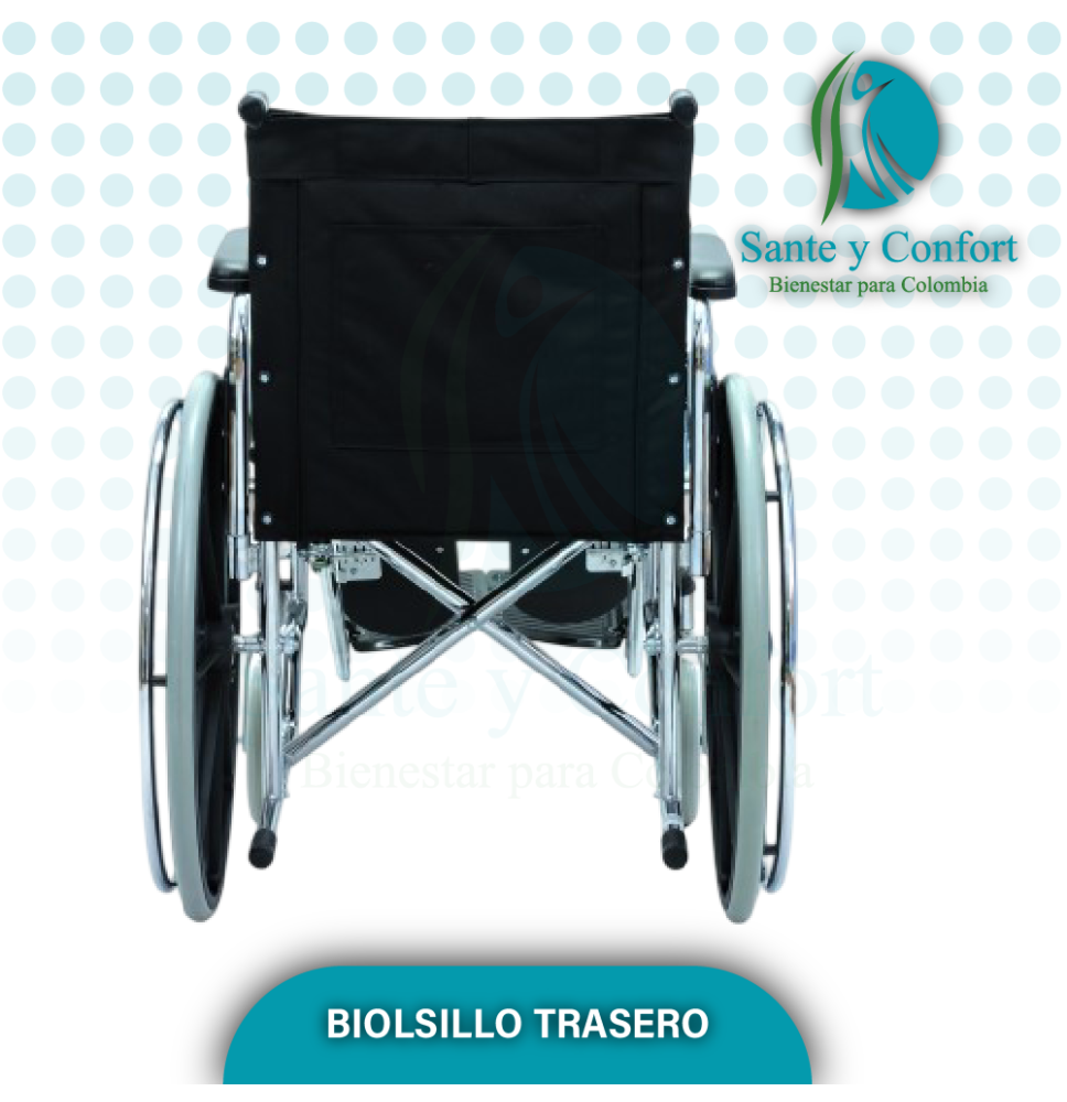 Silla de Ruedas con Elevación de Pies FT545 | Sante y Confort