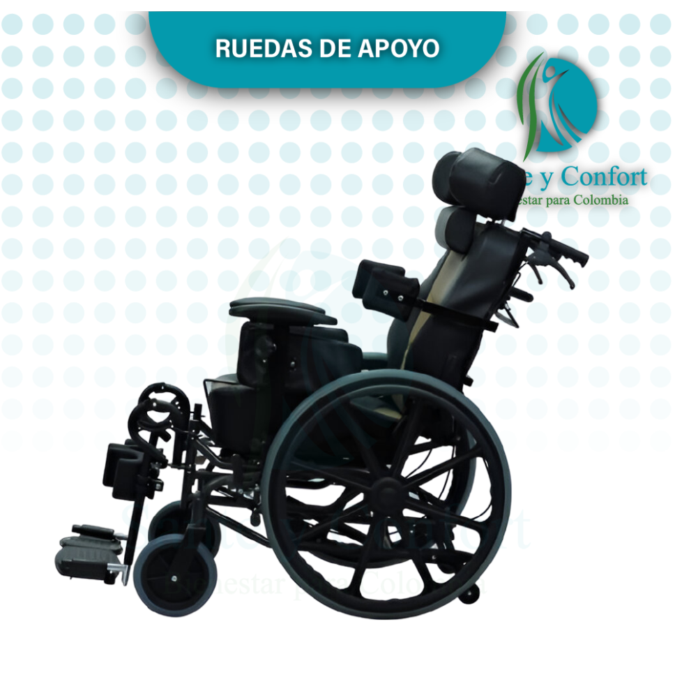 silla de ruedas reclinable