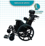 silla de ruedas reclinable