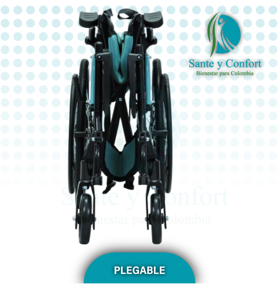 silla de ruedas plegable
