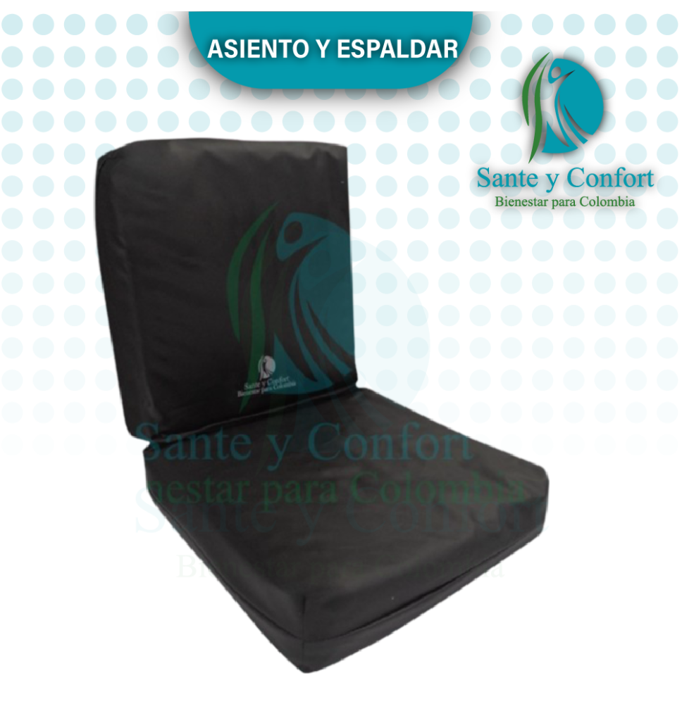 Cojín Antiescaras para Silla de Ruedas Asiento y Espaldar | Sante y Confort