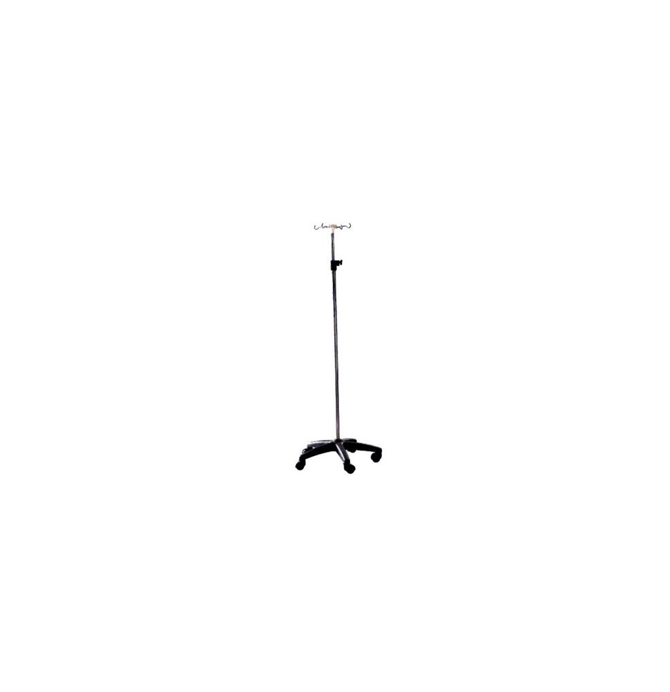 Atril Porta Suero Inoxidable HB Pukang con 4 Ganchos