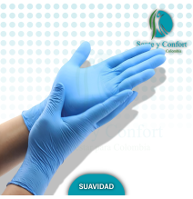 guantes de nitrilo sin polvo