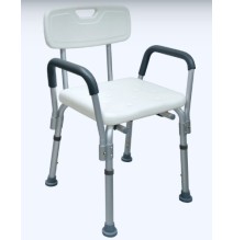 Silla para Ducha con Brazos | Ajustable y Antideslizante