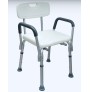 Silla para Ducha con Brazos | Ajustable y Antideslizante