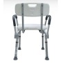 silla ducha ajustable con pines de seguridad en aluminio