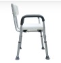 Silla para Ducha con Brazos | Ajustable y Antideslizante