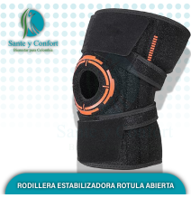RODILLERA ESTABILIZADORA ROTULA ABIERTA CON BANDA ELASTICA
