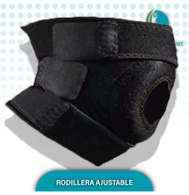 RODILLERA ROTULA ABIERTA AJUSTABLE