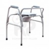 Silla Sanitaria Extra Grande en Hierro con Respaldo
