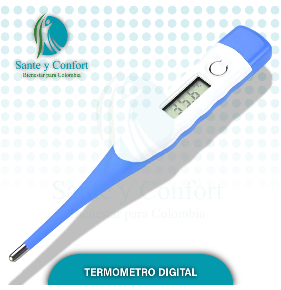 Termómetro Digital Sencillo | Medición Rápida y Precisa de la Temperatura | Sante y Confort