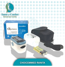 Pulsioxímetro ChoiceMMed C19 | Medición de Oxígeno en Sangre y Pulso Precisa | Sante y Confort