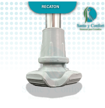 Bastón Canadiense Gris con Agarre Ergonómico | Regatón Estrella | Sante y Confort