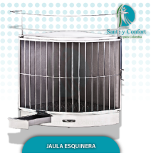 Jaula Esquinera Veterinaria | Optimiza Espacio y Ofrece Confort Animal en Bogotá