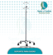 SOPORTE DE ATRIL PORTA SUERO PARA VETERINARIO