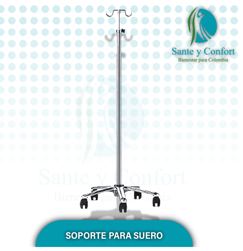 SOPORTE DE ATRIL PORTA SUERO PARA VETERINARIO