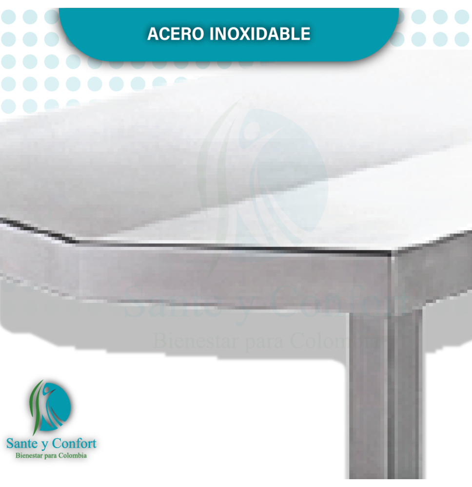 Mesa Fija V Vet Inox 304 150kg | Sante y Confort