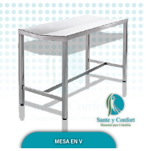 MESA FIJA EN V