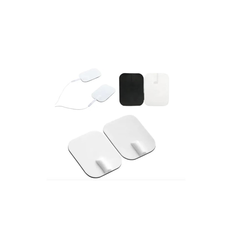Electrodos de Carbono 4x6 cm para TENS/EMS | Reutilizables y Lavables - Sante y Confort