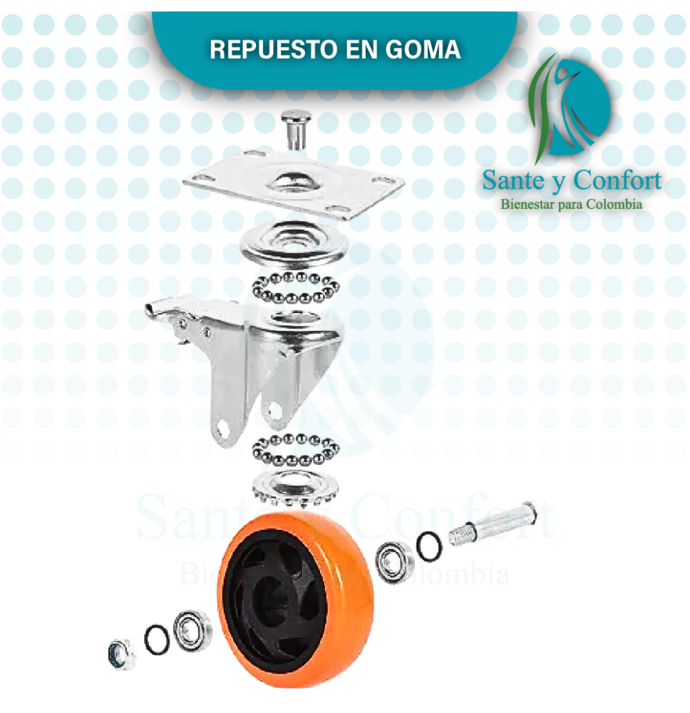 rodachin en goma