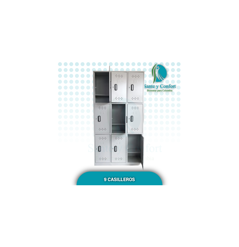 LOCKER O CASILLERO 9 ESPACIOS