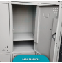 Locker Metálico 9 Espacios para Fábrica | Sante y Confort