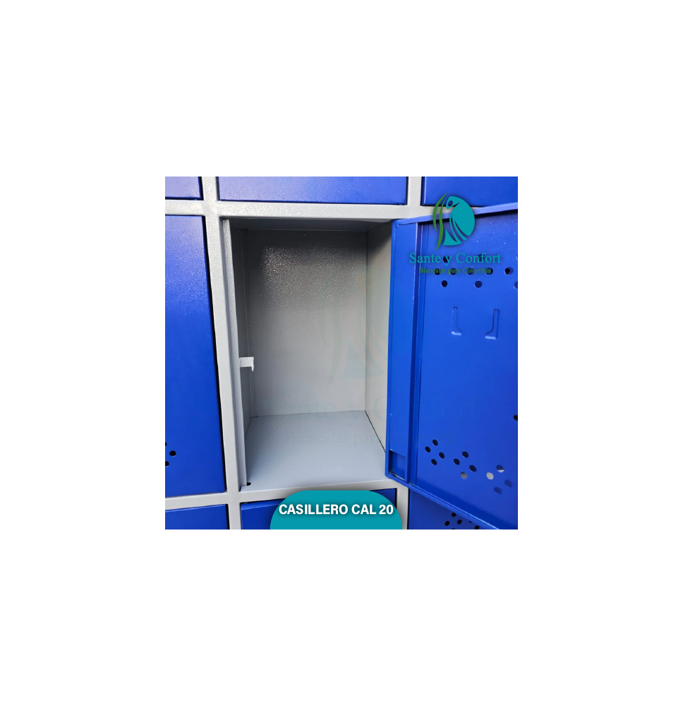 Locker Casillero 20 Espacios para Colegios | Gran Capacidad y Seguridad en Bogotá