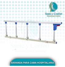 baranda para cama hospitalaria