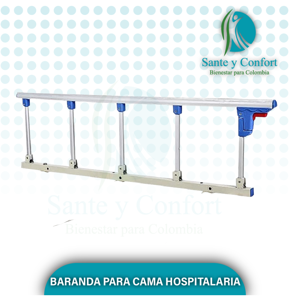baranda para cama hospitalaria