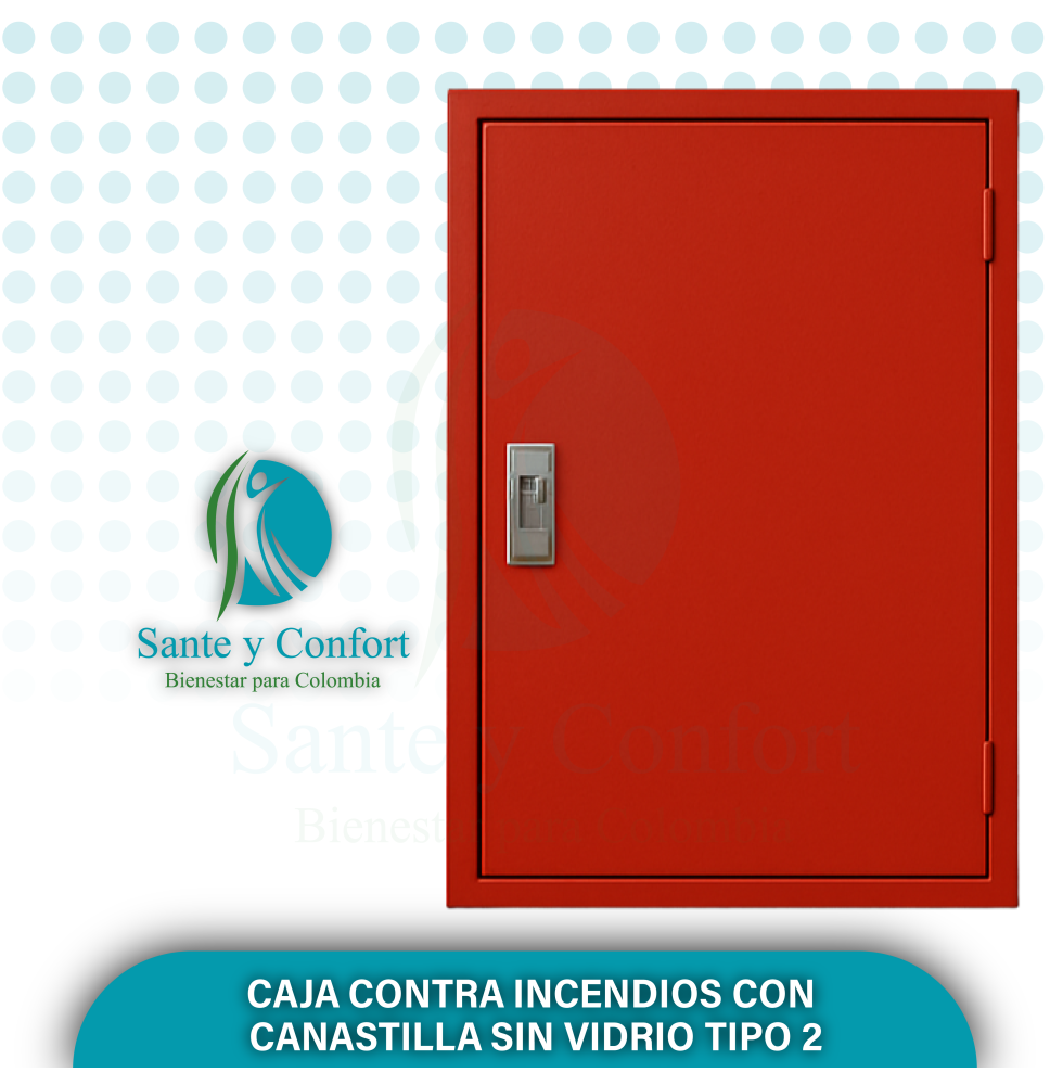Caja Contra Incendios Tipo 3 con Canastilla sin Vidrio | Protección Industrial y Acceso Rápido en Bogotá