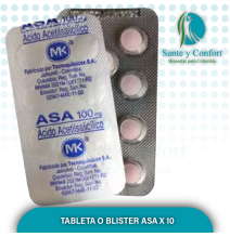 TABLETA O BLISTER ASA X 10