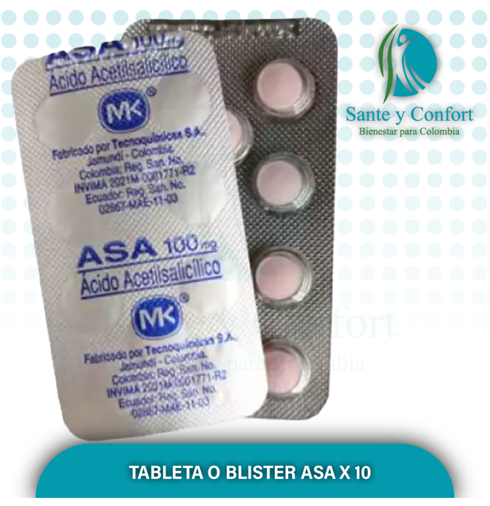 TABLETA O BLISTER ASA X 10