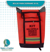 BOLSO PARA KIT DE DERRAME CAPACIDAD 20 GALONES TIPO TULA