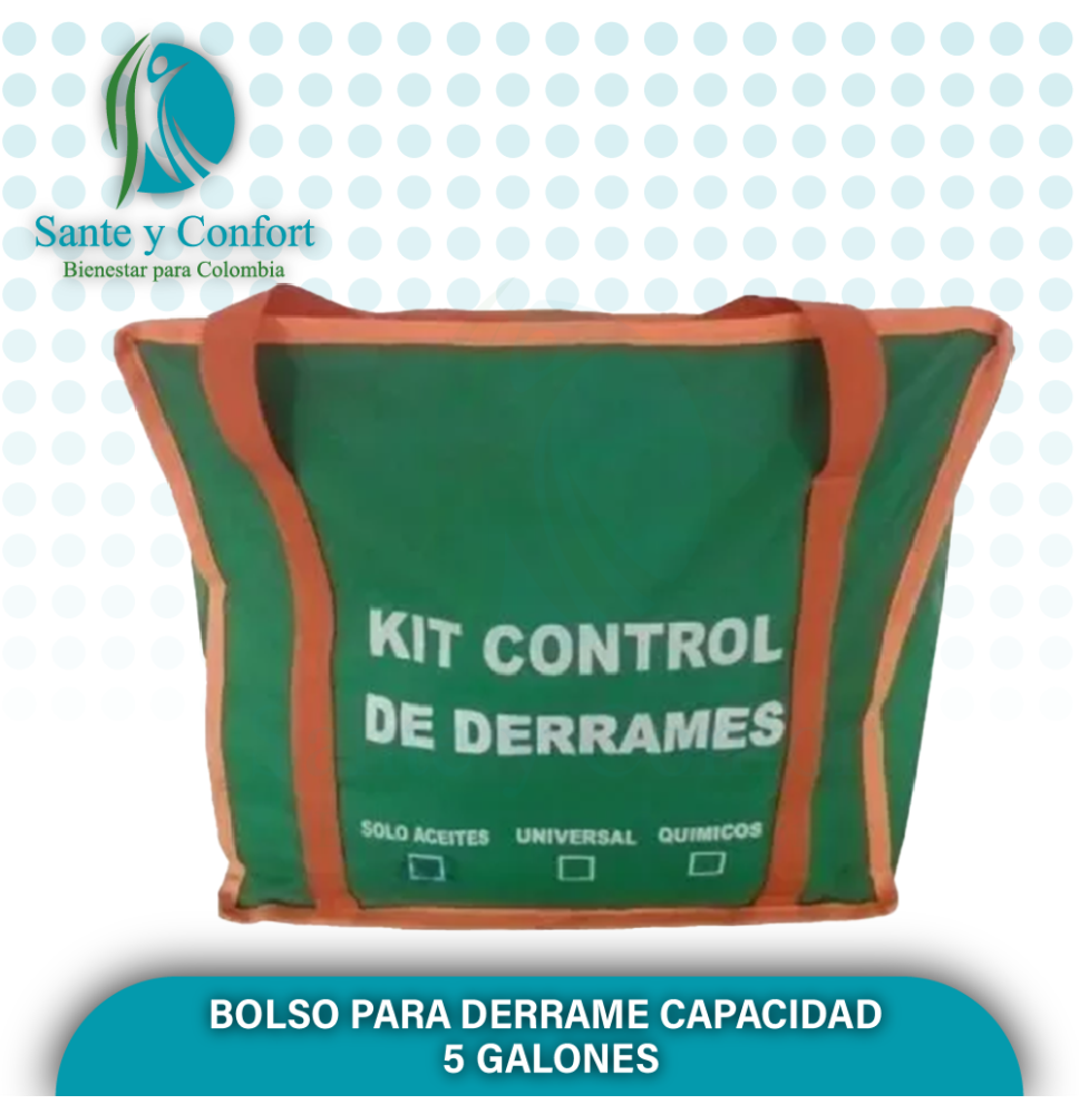 BOLSO PARA KIT DE DERRAME CAPACIDAD 5 GALONES