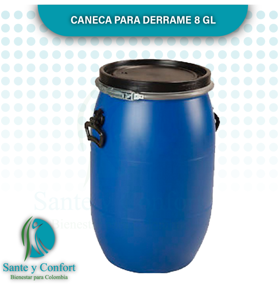 CANECA PARA DE DERRAME CAPACIDAD 8 GALONES