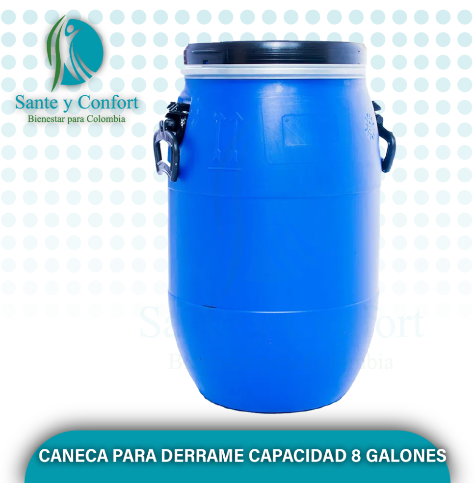 CANECA PARA KIT DE DERRAME CAPACIDAD 8 GALONES