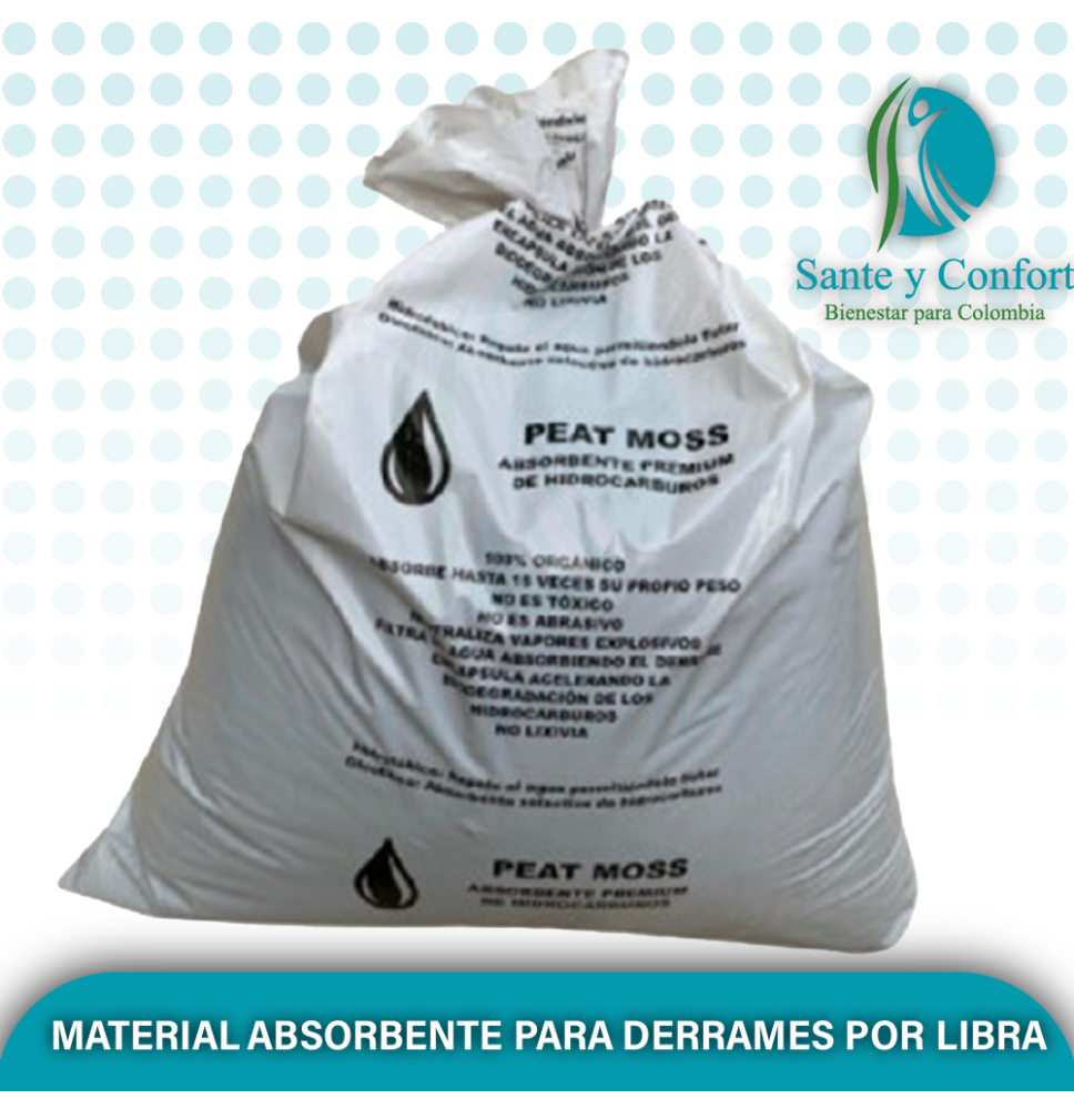AHORA PARA MATERIAL ABSORBENTE PARA DERRAMES POR LIBRA