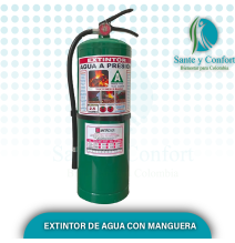 EXTINTOR DE AGUA CON MANGUERA