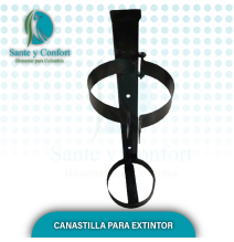 CANASTILLA PARA EXTINTOR NEGRA 20 LIBRAS