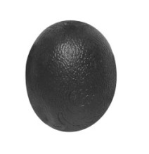 PELOTA EN FORMA DE HUEVO - NEGRA -DURA