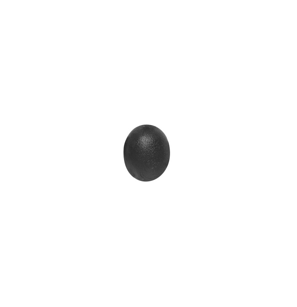 PELOTA EN FORMA DE HUEVO - NEGRA -DURA