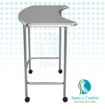 MESA RIÑONERA INOXIDABLE