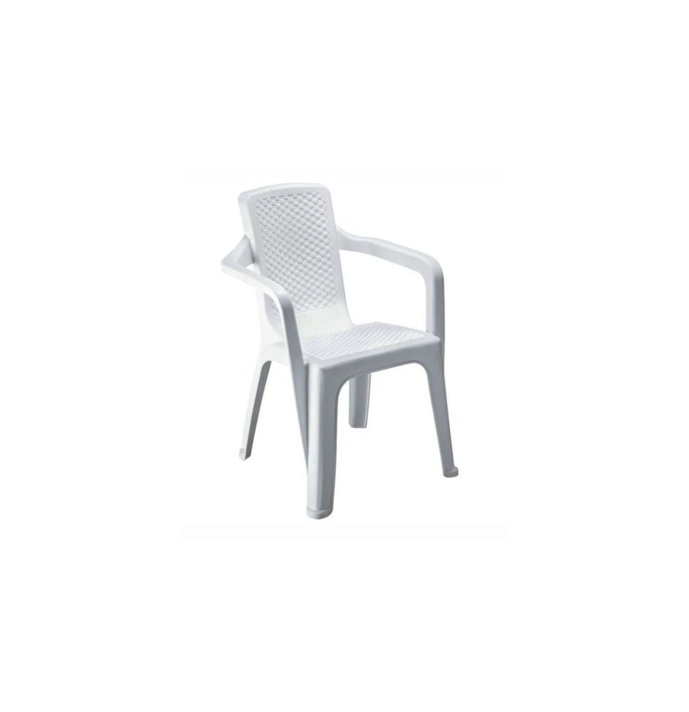 silla plastica con brazos y tacon antideslizante