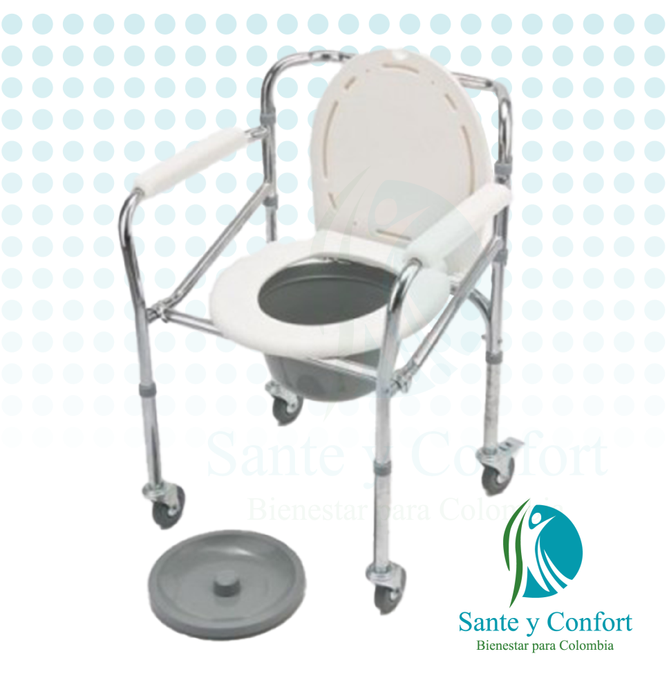 SILLA DE BAÑO CON RODINES